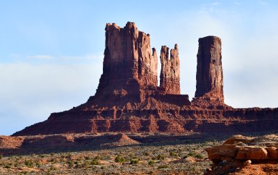 Stagecoach, Bear and Rabbitt, Castle Butte, Monument Valley, Navajo Nation Utah 468  