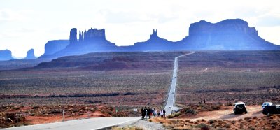 Monument Valley from Forrest Gump Hill on Highway 163, Utah-Arizona 516