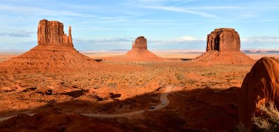 Monument Valley Tribal Park, West and East Mittens, Merrick Butte, Navajo Nation 593