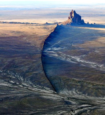 Ship Rock, known as Tse Bitai, or the winged rock in Navajo, New Mexico 783 