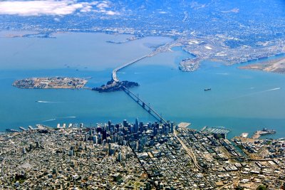 San Francisco, Financial District, Embarcadero, North Beach, Oracle Park, SF-Oakland Bay Bridge, Yerba Buena Island, San Fran 