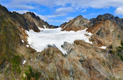 West Peak, Anderson  Creek, Anderson Glacier, Mount Anderson, Olympic Mountains, Washington 437  