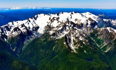 Mount Olympus, Hoh Glacier,  Mt Mathias, Ice River Glacier, Blue Glacier, Snow Dome, White Glacier, Olympic National Park 