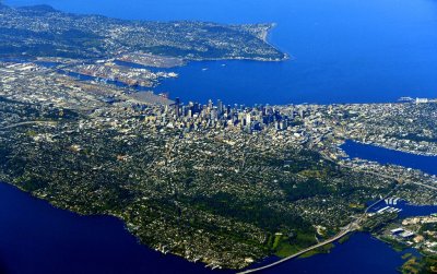 Downtown Seattle, Space Needle, Queen Anne, Lake Union, Evergreen Bridge, Capital Hill, Madison Park, Leschi, SODO 