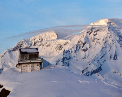 High Rock Lookout, Sunset Ridge, Sunset Amphitheater, Liberty Cap, Tahoma Glacier, Point Success, Mount Rainier National Park,  