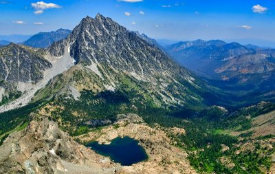 Mount Stuart, Lake Ingalls, Ingalls Peak, Stuart Pass,  Jack Ridge, Ingalls Creek, Navajo Peak, Three Brothers, Stuart Range, We