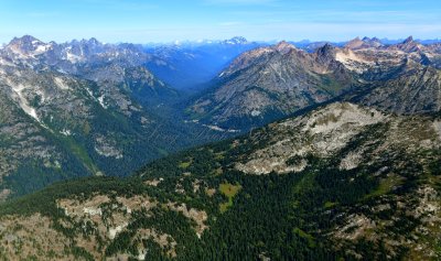 North Cascades Highway,  Rainy Pass, Black Peak, Fisher Peak, Ragged Ridge, Jack Mtn,  Cutthroat Peak, Whistler Mountain, Tower 