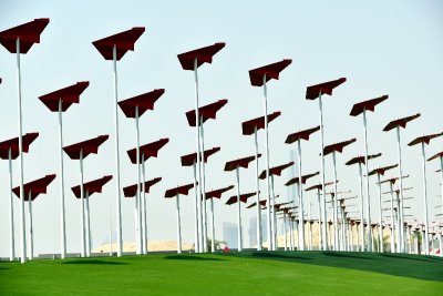 Paper Airplane Freeway Art in Riyadh, Saudi Arabia 032