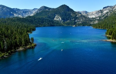 Emerald Bay, Fannette Island, Inspiration Point, Maggies Peaks, Emerald Bay State Park, Lake Tahoe, California 083