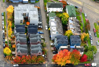 Housing in Green Lake neighborhood in Fall, Seattle, Washington 761