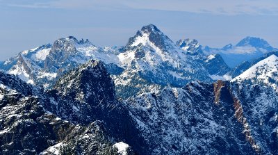 Vesper Peak, Gothic Peak, Del Campo Peak, Morning Star Peak, Whitehorse Mountains, Cascade Mountains, Washington 454