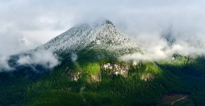 Fresh Snow on part of Mount Stickney,  Skykomish Valley, Cascade Mountain, Gold Bar, Washington 260