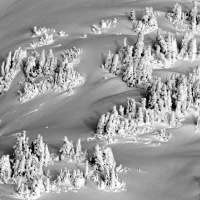 Winter Landscape on South Face of Mount Index, Cascade Mountains, Washington 266b  