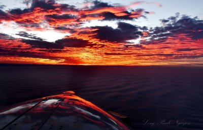 Flying Daher Kodiak into Red-Orange Sunset over Pasco, Washington 136  