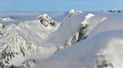 Overcoat Peak, Big Snow Mountain, Iceberg Lake, Chimney Rock, Summit Chief Mountain, Cascade Mountains, Washington 877