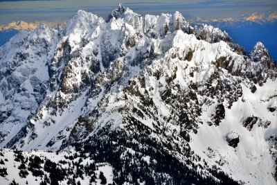Mount Constance, Cascade Mountains, Olympic Mountain, Washington 352a  