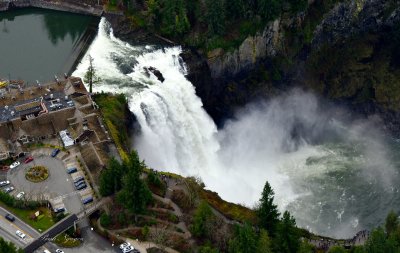 Snoqualmie Falls, Salish Lodge, Visitors Viewpoint, Snoqualmie River, Snoqualmie, Washington 077  