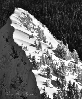 Winter Wonderland on Hall Peak nearby Big Four Mountan, South Fork Stillaquamish River, Cascade Mountains, Silverton, Washington
