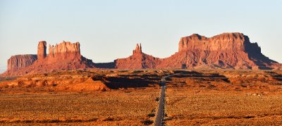 Sunrise on Monument Valley from Forrest Gump viewpoint, Utah 236  