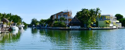 Homes along canals on Plantation Key, Tavernier, Florida Keys, Florida 110  