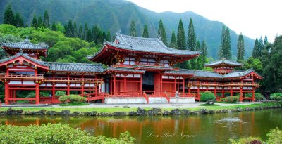 Byodo-In Temple, Japanese Buddhist temple, Kahekili Highway, Kaneohe, Hawaii 096a  