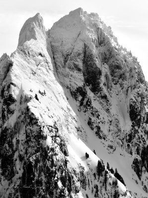 Massive Vertical Mount Index, Index, Cascade Mountains, Washington 031  