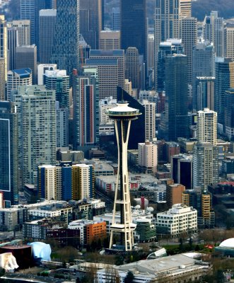 Seattle Skyline, Space Needle, Washington 132a 