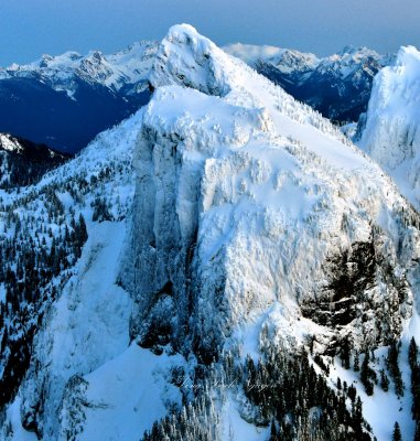 Baring Mountain, Mt Daniel, Mount Hinman, Cascade Mountains, Washington 455a