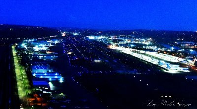 King County International Airport, Boeing Field, at Night, Seattle, Washington 603  