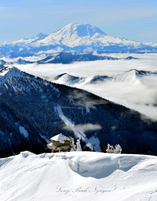 Granite Mountain Lookout, Granite Mountain, Mount Rainier, Little Tahoma,  Cascade Mountains, Washington 912