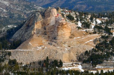Crazy Horse Memorial, Oglala Lakota  Warrior, Black Hills, Custer County, South Dakota 641a  