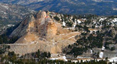 Crazy Horse Memorial, Oglala Lakota  Warrior, Black Hills, Custer County, South Dakota 641  