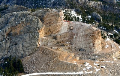 Crazy Horse Memorial, Oglala Lakota  Warrior, Black Hills, Custer County, South Dakota 662  