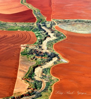 Red Soil Landscape in Texas Panhandle near Parnell, Texas 789  