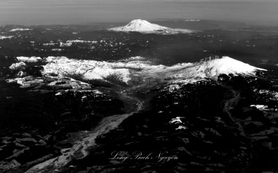 Mount St Helens National Volcanic Monumment, Spirit Lake, Mount Adams, Cascade Nountains, Washington 387