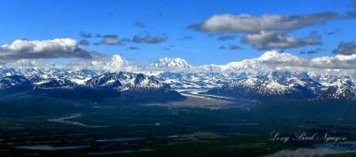 Mount Denali, Mount Crosson, Mount Foraker, Kahiltna Glacier, Denali National Park, Alaska 796