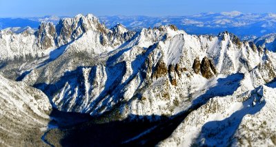 Liberty Bell Mountain, Washington Pass, Kangaroo Ridge, Snagtooth Ridge, Sliver Start Mountain, Wasilik Ridge, North Cascades 