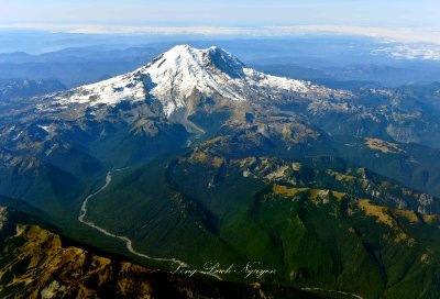 Mount Rainier National Park, Emmons Glacier, Goat Island Mtn, Sunrise Mtn, White River, Sourdough Mtn, Little Tahoma,  