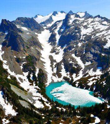 Jade Lake, Dip Top Gap,  Lynch Glacier, Mount Daniel, Cascade Mountains, Washington 235  