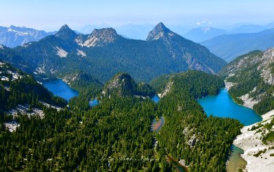Necklace Valley, Locket Lake, Al Lake, Jade Lake, Emerald Lake, Opal Lake, Cloudy Lake, Lake Ilswoot, Silver Eagle Peak 