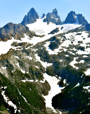 Chimney Rock, Overcoat Glacier, Overcoat Peak, Cascade Mountains, Washington 154  