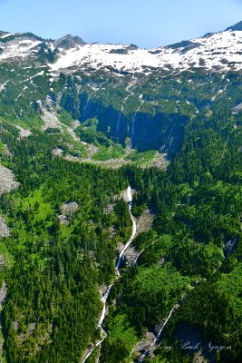 Waterfalls on Lennox Mountain, Goat Basin, Goat Creek, Crystal Lake, Cascade Mountains, Washington 030