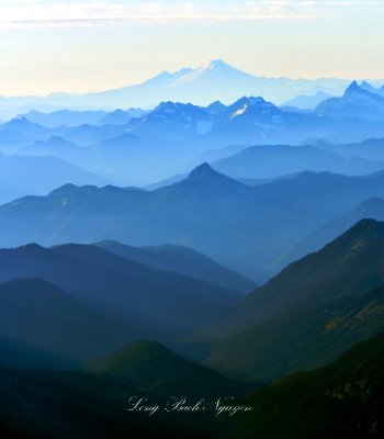 The Grand Staircase to Mount Baker, Columbia Peak, Columbia Glacier, Keys Peak, Sloan Peak, Washington 912 