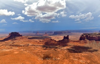 Thunderstorms over Monument Valley Navajo Tribal Park, Navajo Nation, Utah-Arizona 1040  