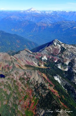 Rock Mountain, Rock Lake, Crescent Lake, Mount Howard, Mason Ridge, Wenatchee Ridge, White Mountian, Glacier Peak, Mt Baker 