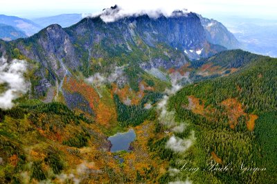 Fall Foliage around Mud lake, Philadelphia Mountain, Mount Index, Mount Peris, Baring, Washington 361