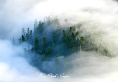 Heavy Fog on Twin Peaks, Cascade Mountains, Washington 1962 