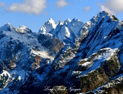 The South Picket Range, Twin Needles, Crescent Creek Spires, Mt Terror, Cascade Mountains, Washington 126 