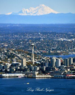 Space Needle, Seattle Waterfront, Lake Union, Gas Works Park, Mount Baker, Seattle, Washington 1580
