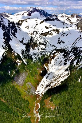 Spire Point, Spire Glacier, Dome Peak and Glacier, North Cascades Mountain, Washington 326 